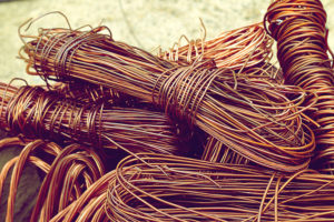 Bare bright copper wire, stripped and bundled for sale
